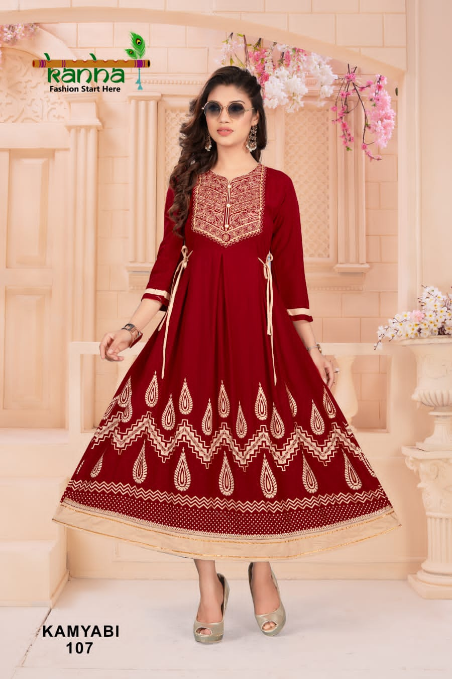 Kanha Kamyabi Designer Fancy Wear Wholesale Anarkali Kurtis
